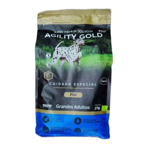 Agility Gold Cuidado Especial Piel grandes adultos 3 kg