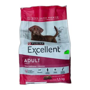Excellent Adulto pollo, carne y arroz razas medianas y grandes 1,5 kg