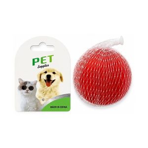 Pelota sólida roja para perros