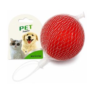 Pelota roja texturizada en malla