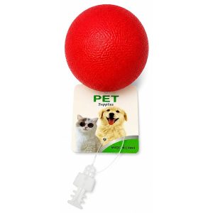 Pelota roja rugosa de caucho