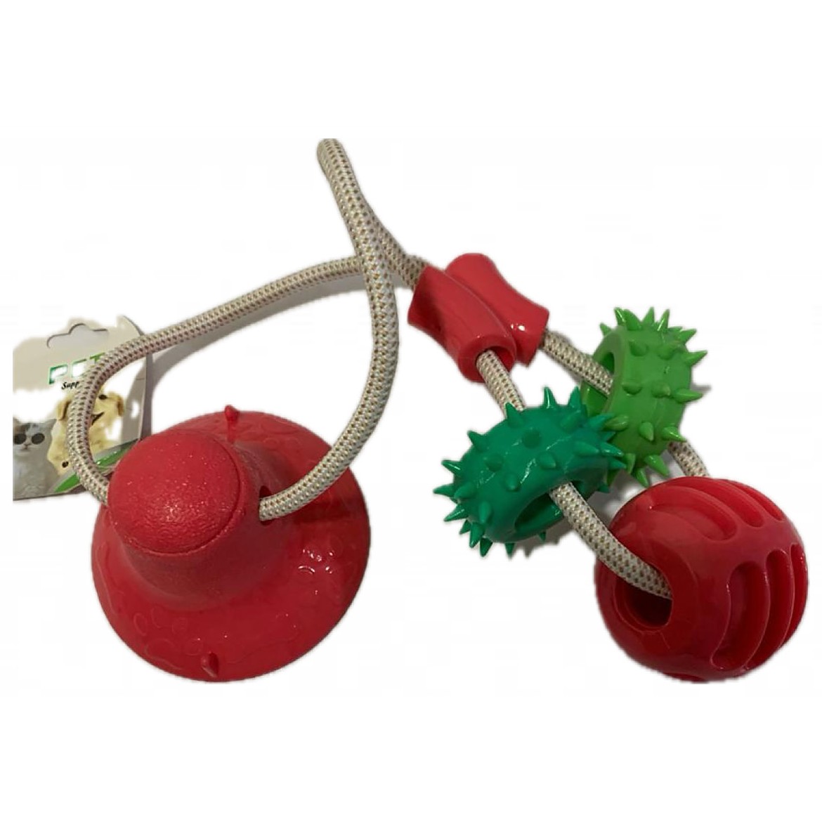 Juguete ventosa con aros y pelota