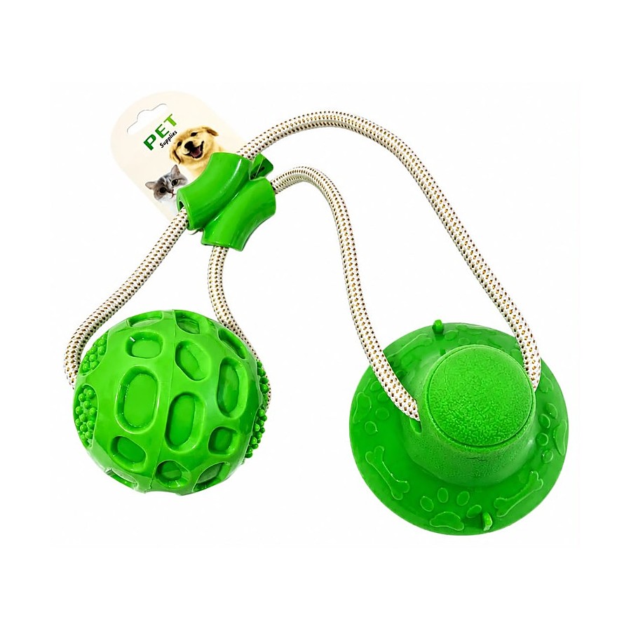 Juguete ventosa con pelota y cuerda