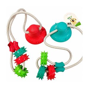 Juguete ventosa con aros mordedores