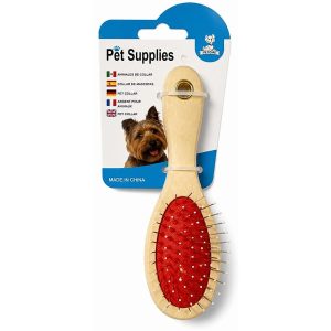 Cepillo de madera con púas protegidas