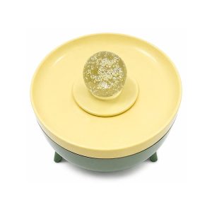Fuente de agua con esfera de burbujas
