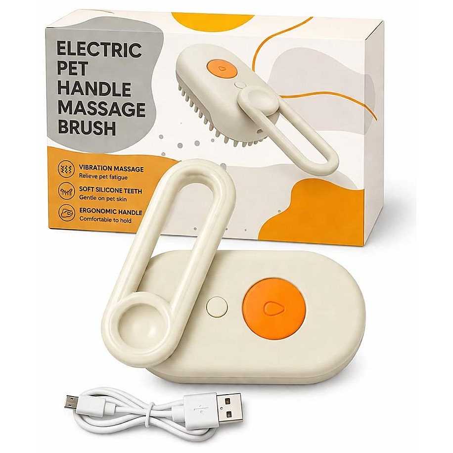 Cepillo masajeador eléctrico recargable